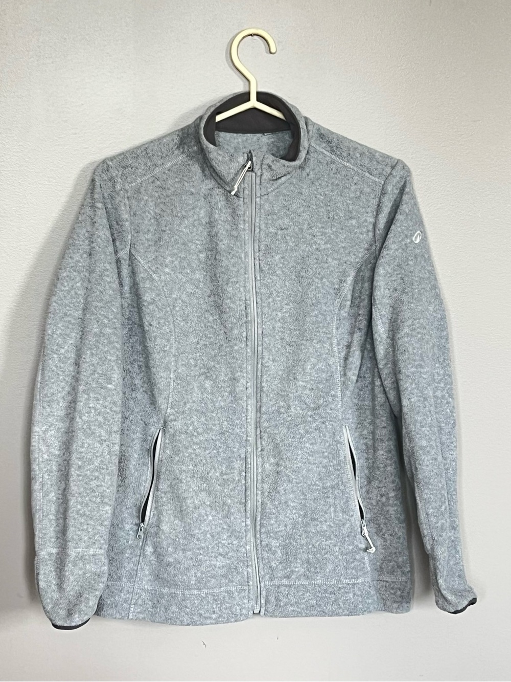 Men's Grey Full-Zip Sweater Jacket